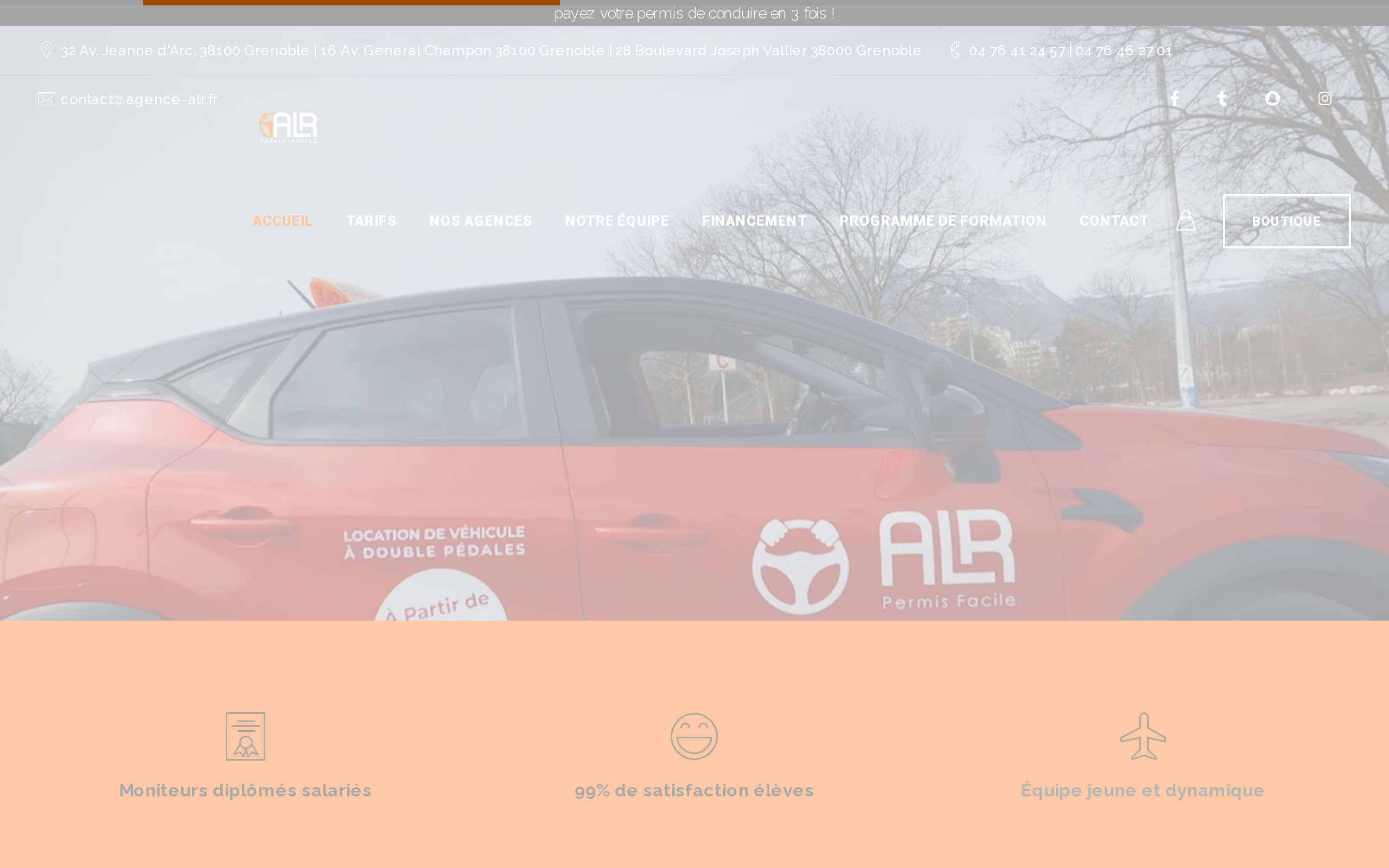 Aperçu du site Auto-école ALR