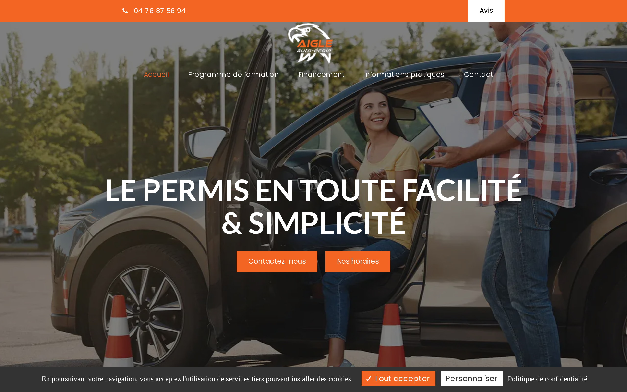 Aperçu du site Auto-École de l'Aigle