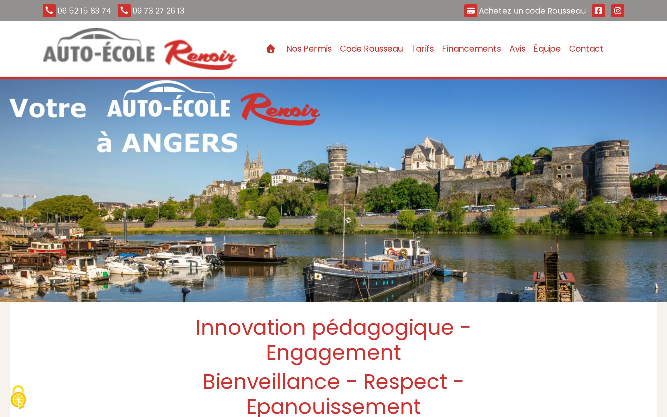 Aperçu du site Auto-École Renoir