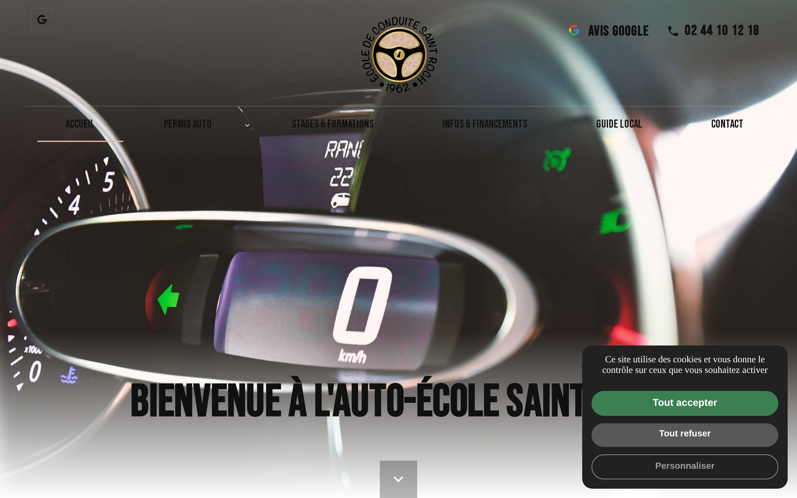 Aperçu du site Auto-école Saint-Roch