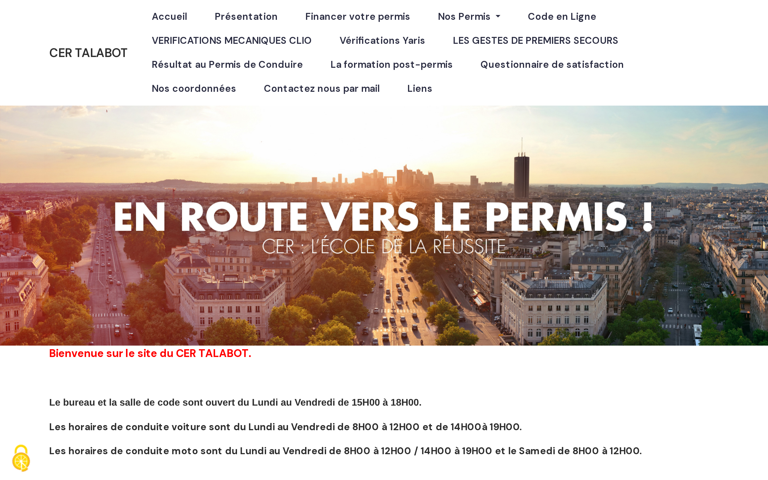 Aperçu du site CER TALABOT