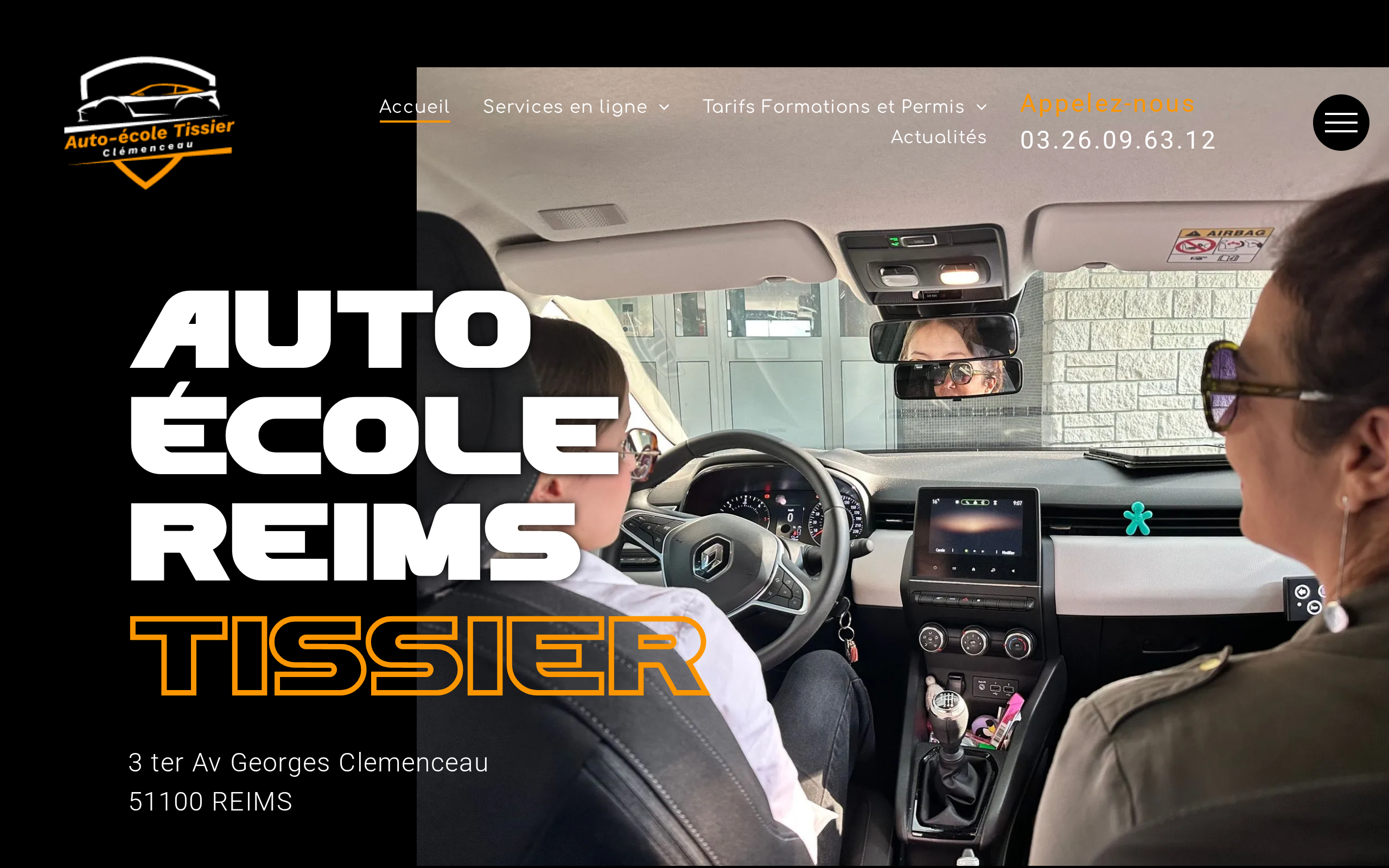 Aperçu du site Auto-école Tissier