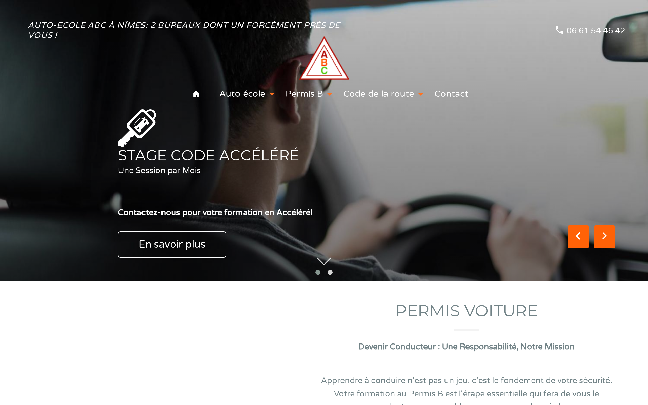 Aperçu du site Auto-École ABC