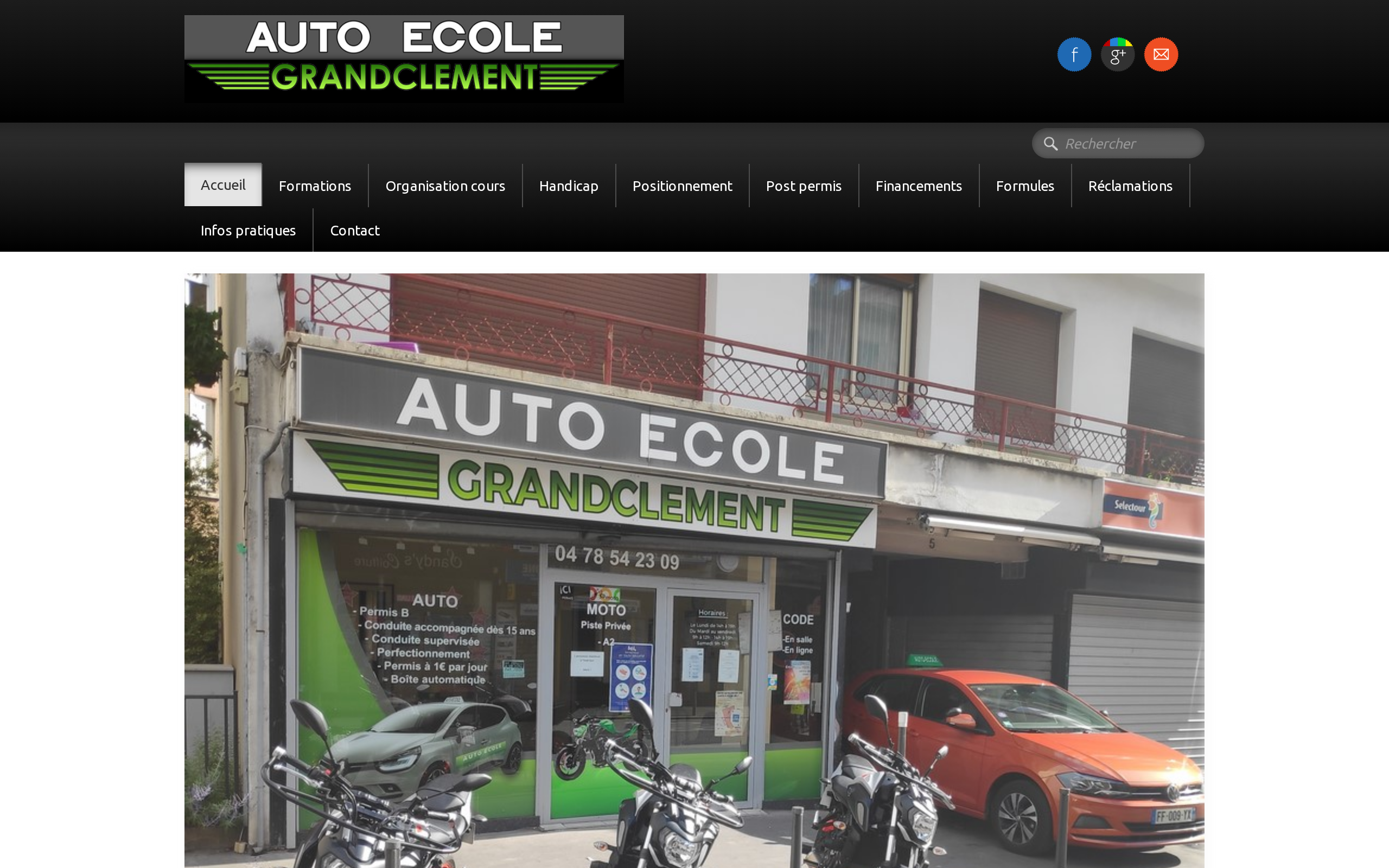 Aperçu du site Auto Ecole Grand Clement