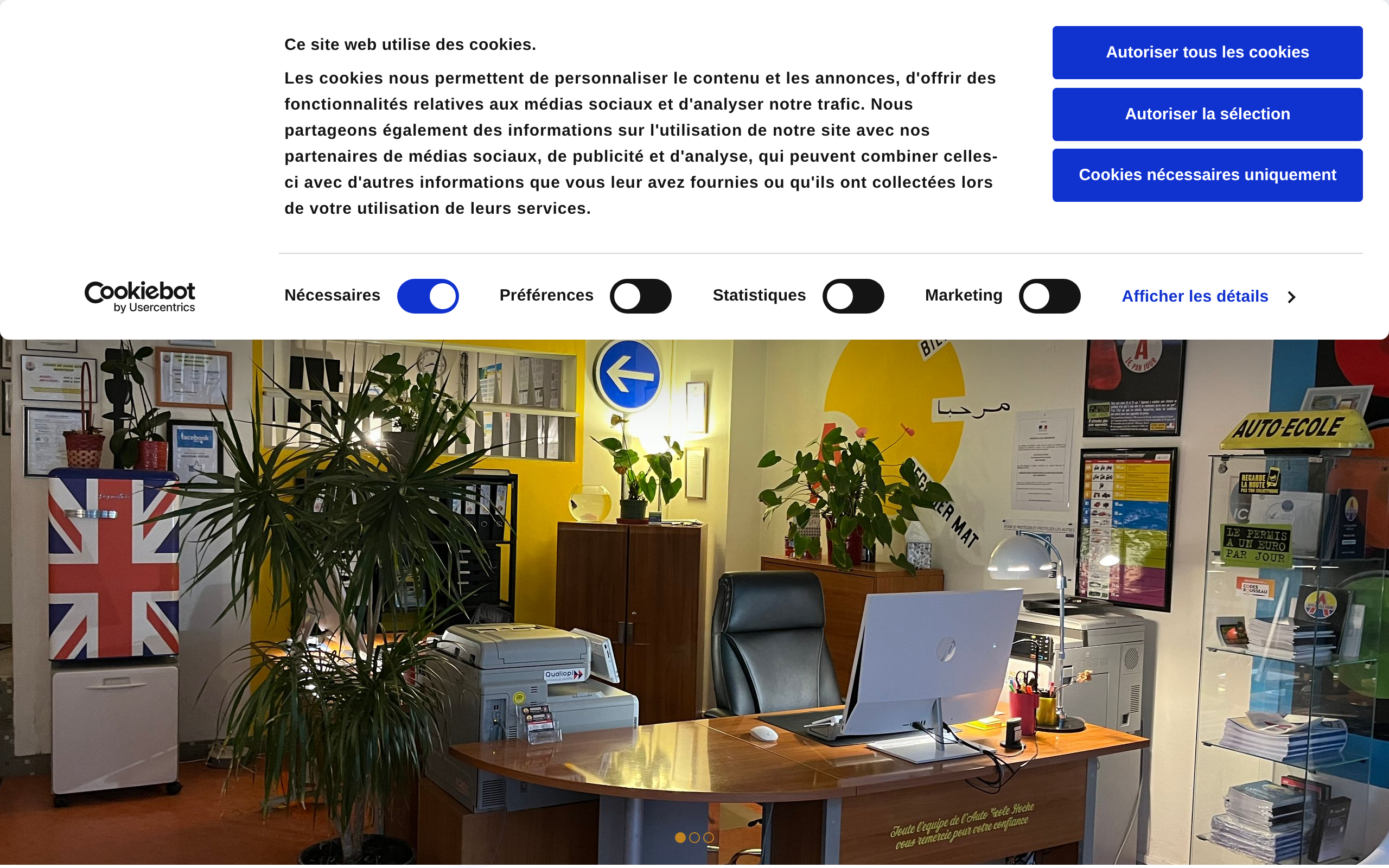 Aperçu du site Auto Ecole Hoche