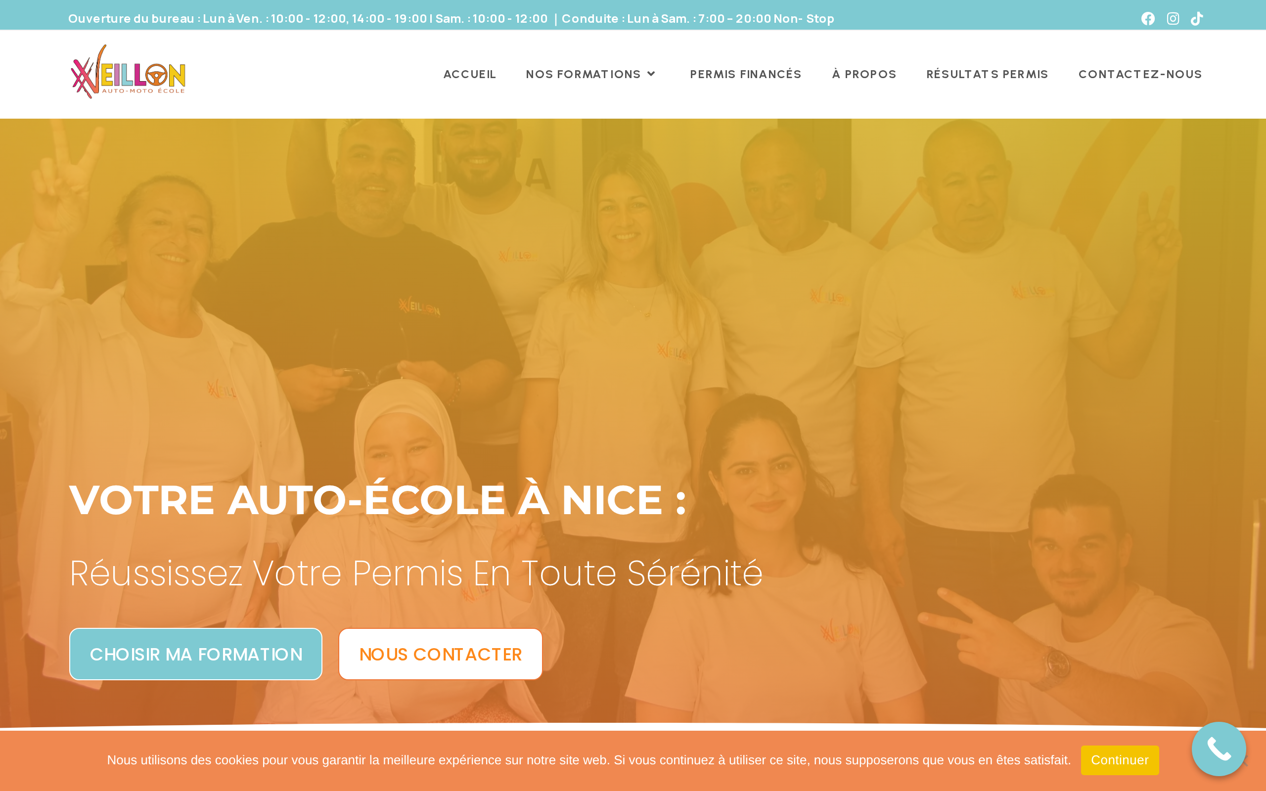Aperçu du site Auto-École Veillon