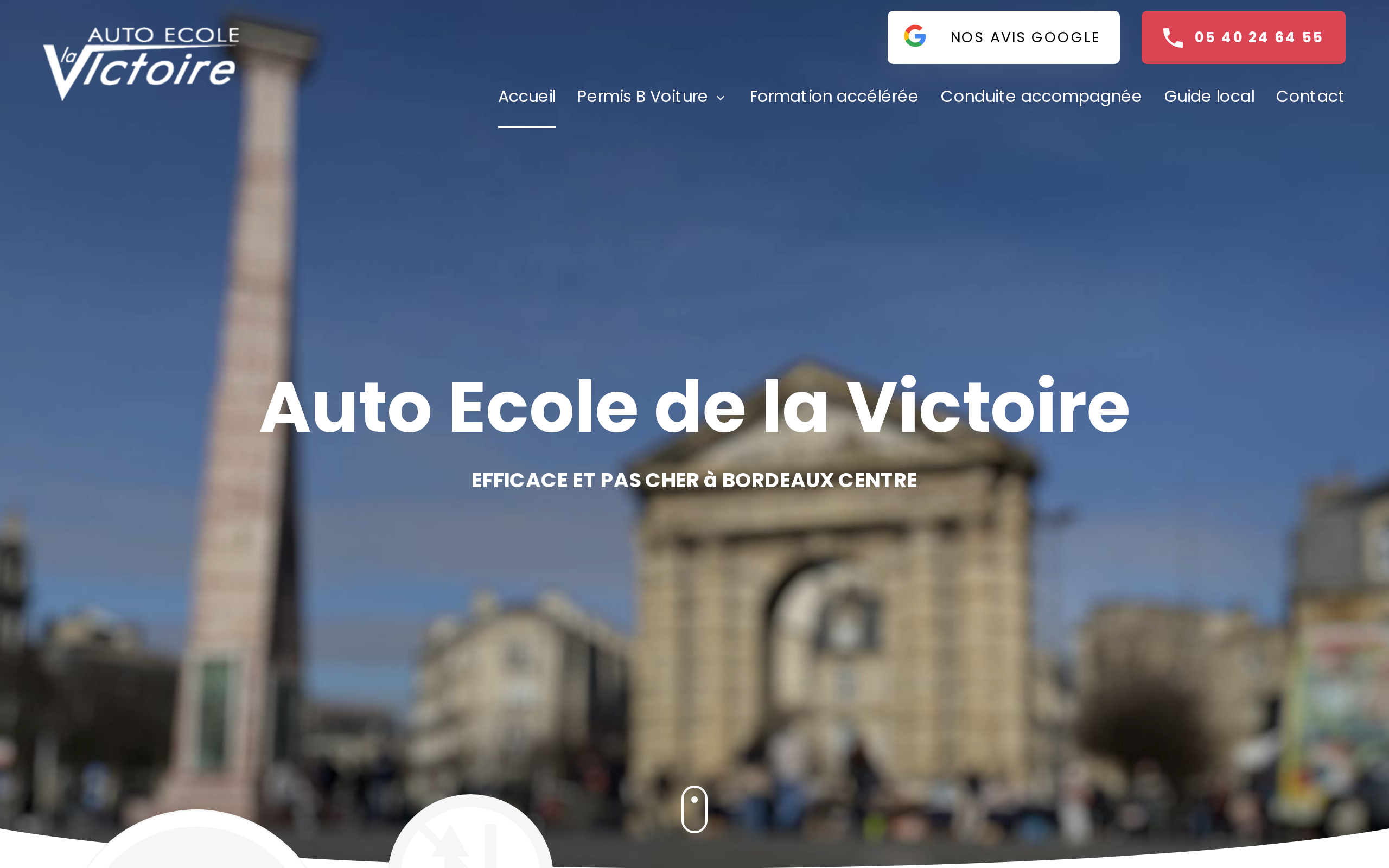 Aperçu du site Auto Ecole de la Victoire
