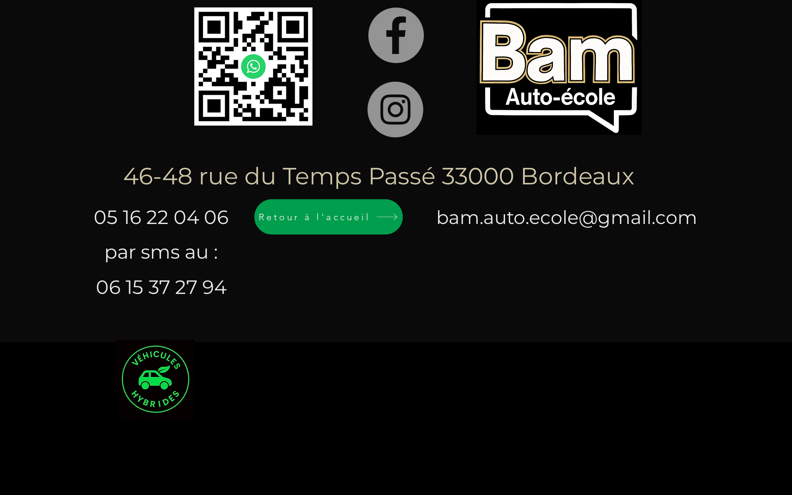 Aperçu du site Bamautoecole