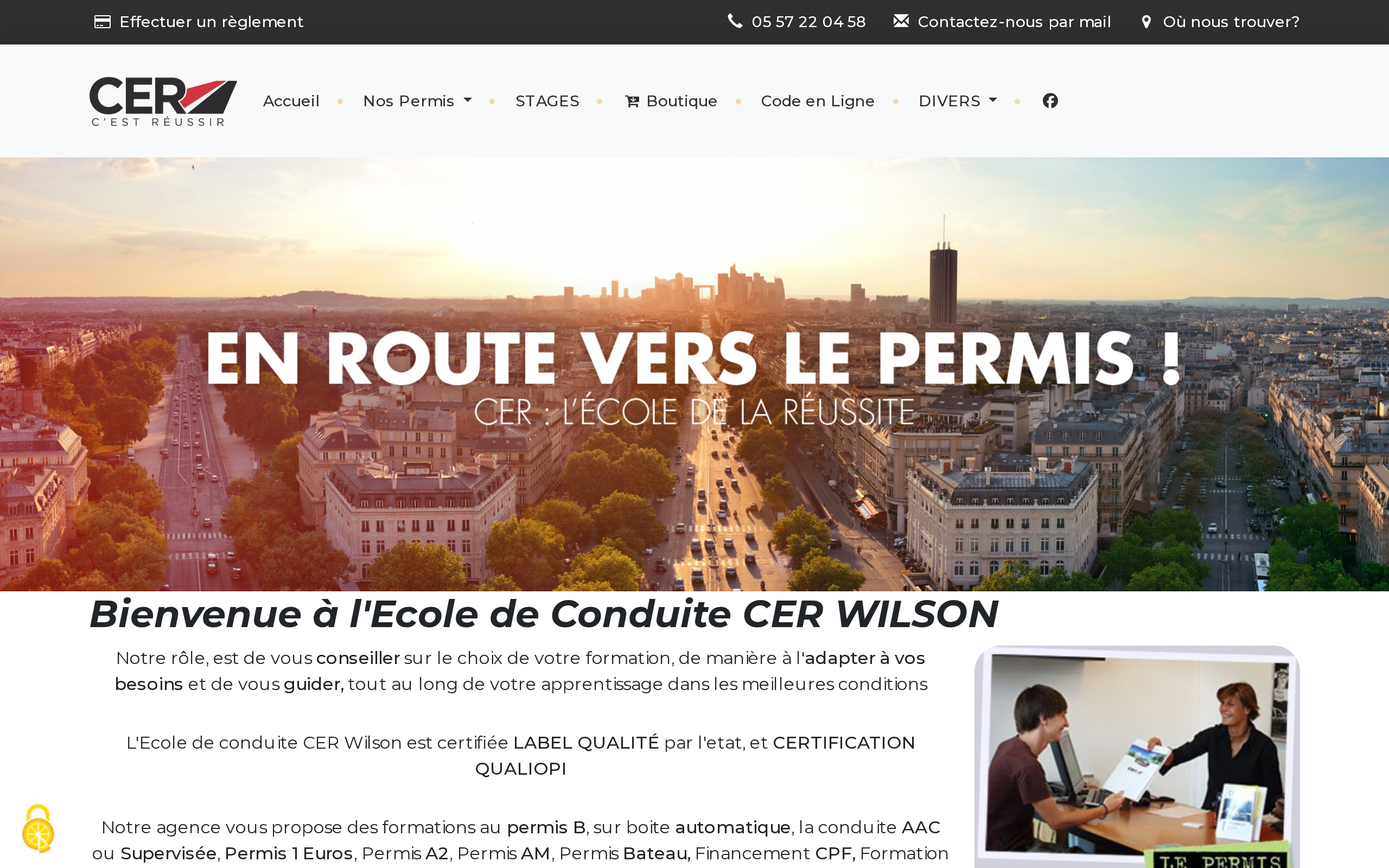 Aperçu du site CER WILSON