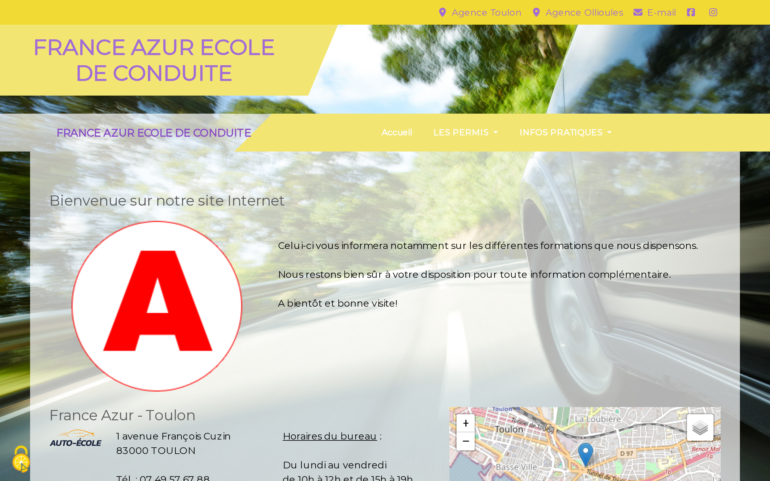 Aperçu du site France Azur