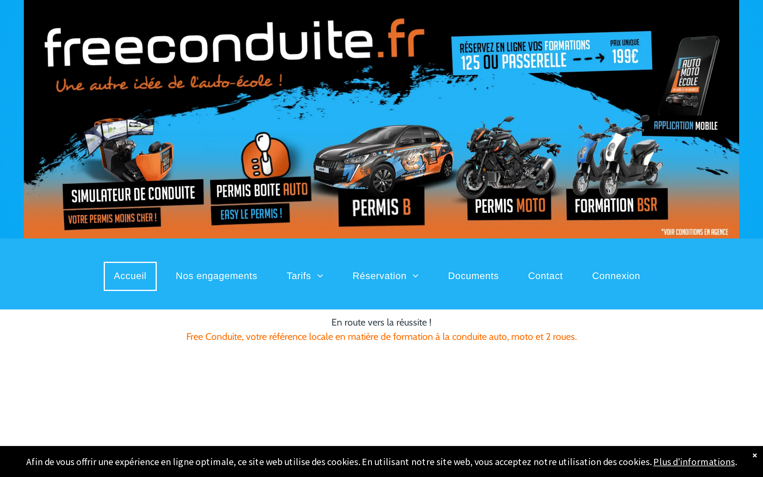 Aperçu du site Free Conduite
