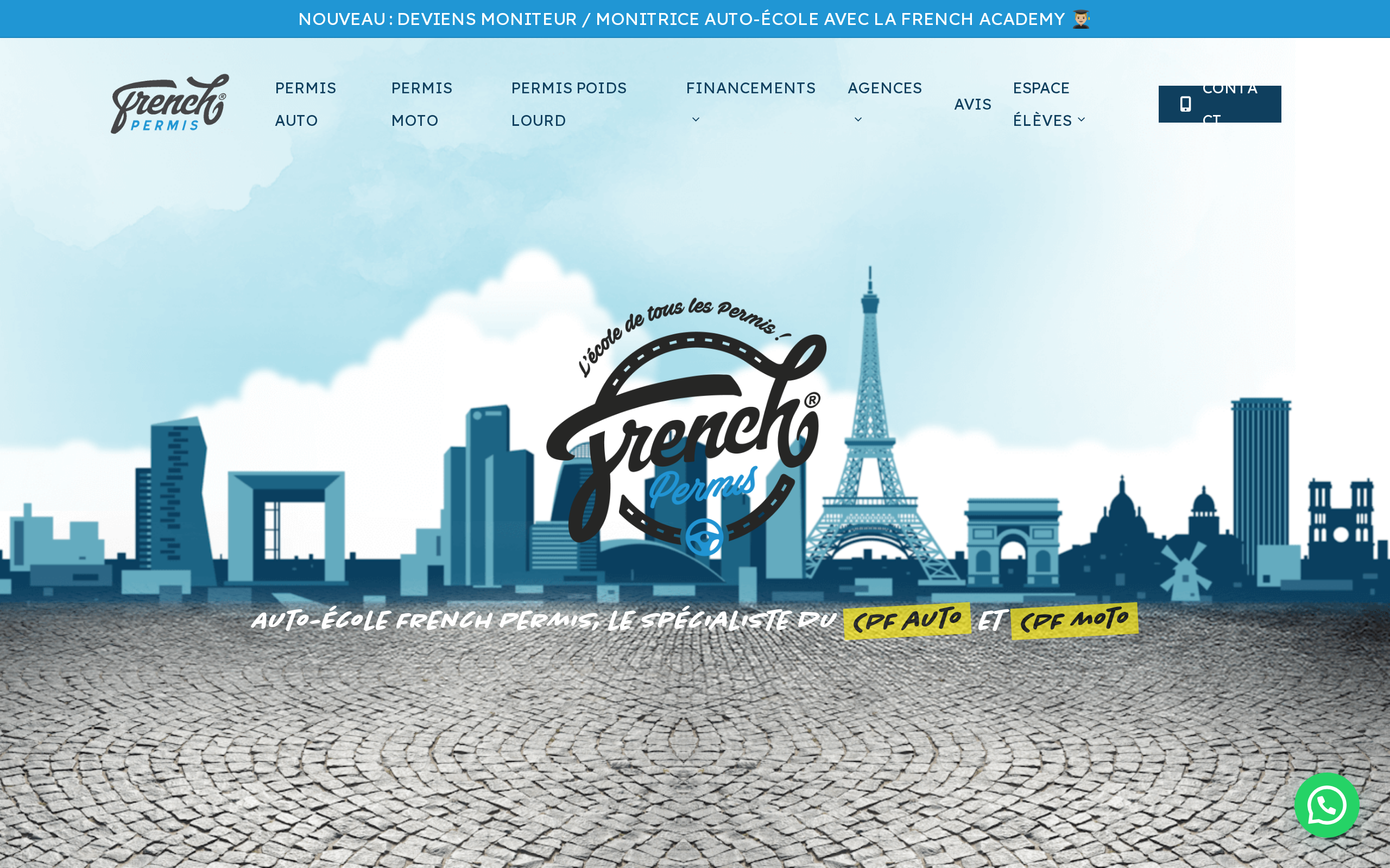Aperçu du site French Permis