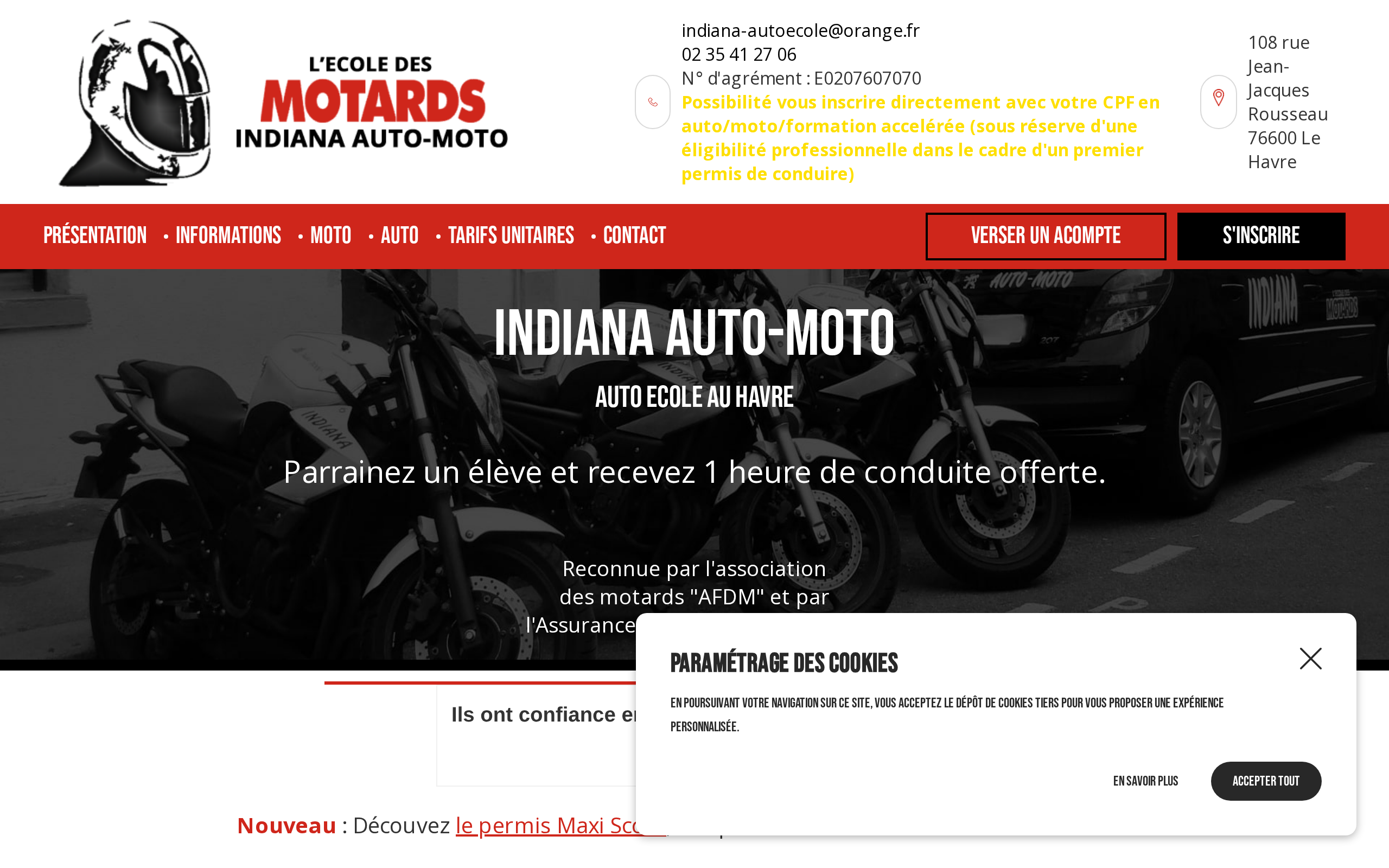 Aperçu du site INDIANA AUTO-MOTO