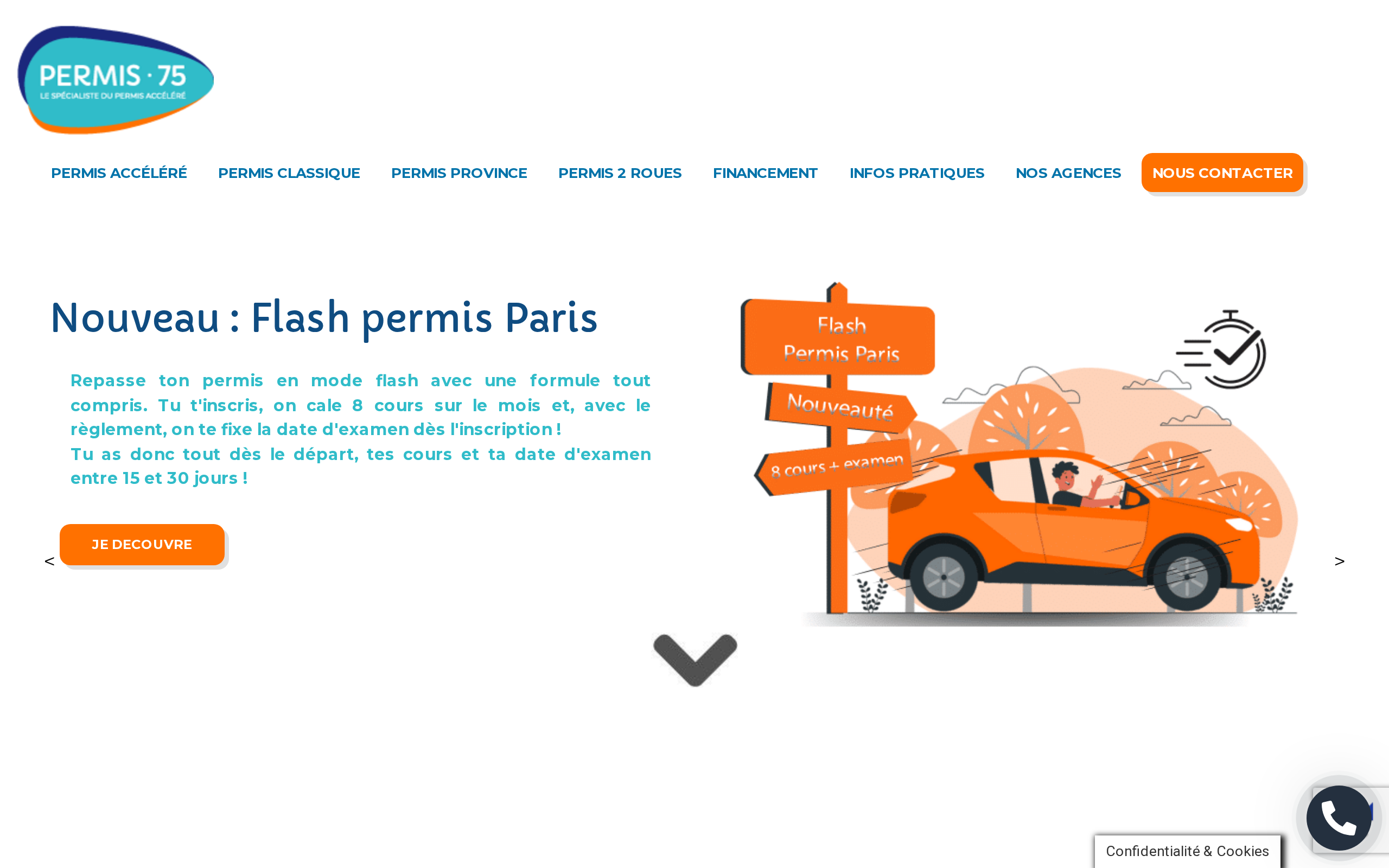 Aperçu du site Permis 75