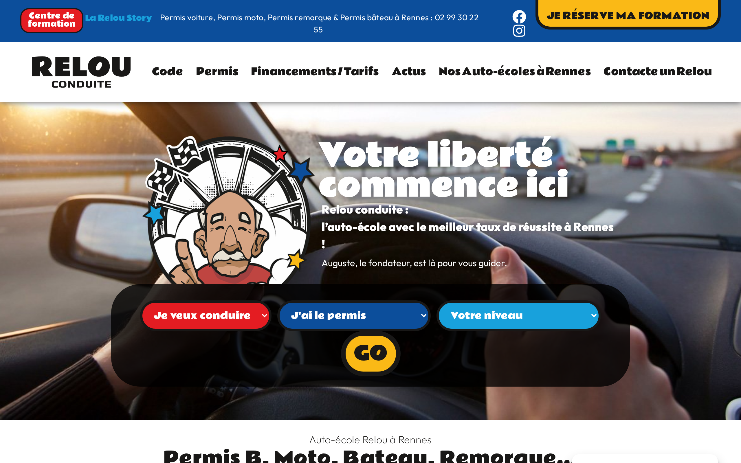 Aperçu du site Relou Conduite