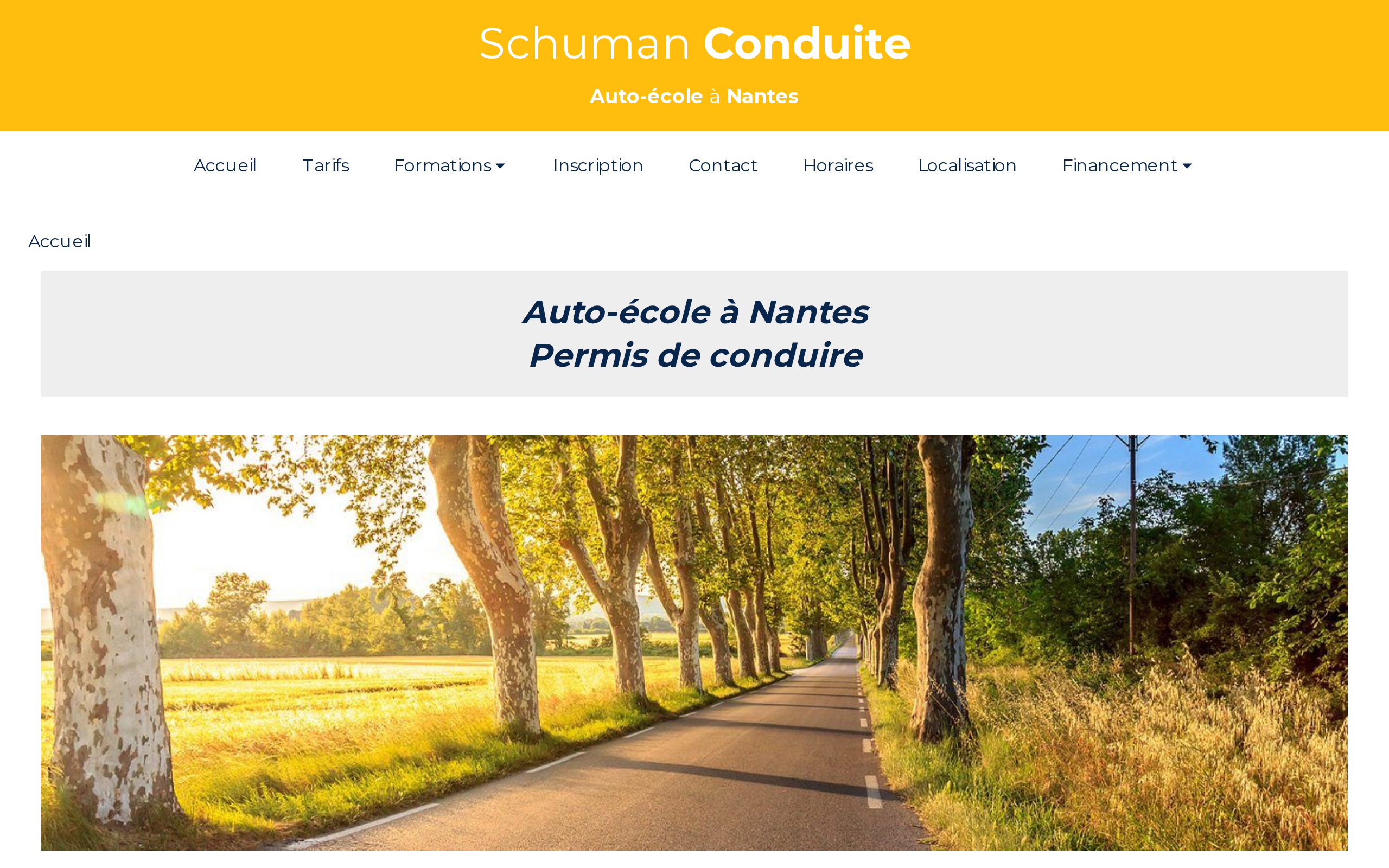 Aperçu du site Schuman Conduite