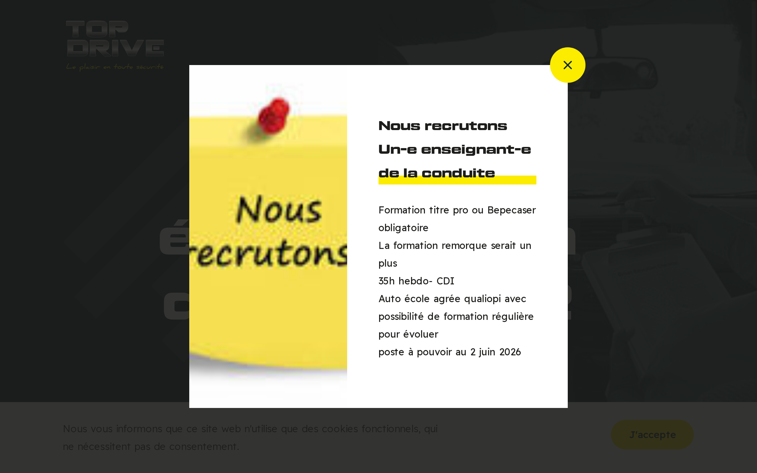 Aperçu du site Top Drive