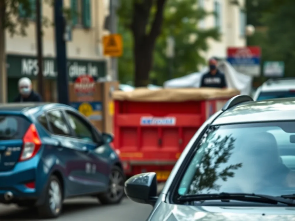 Contrat d'assurance auto temporaire affiché sur un écran d'ordinateur, à côté d'un téléphone et d'une carte grise.