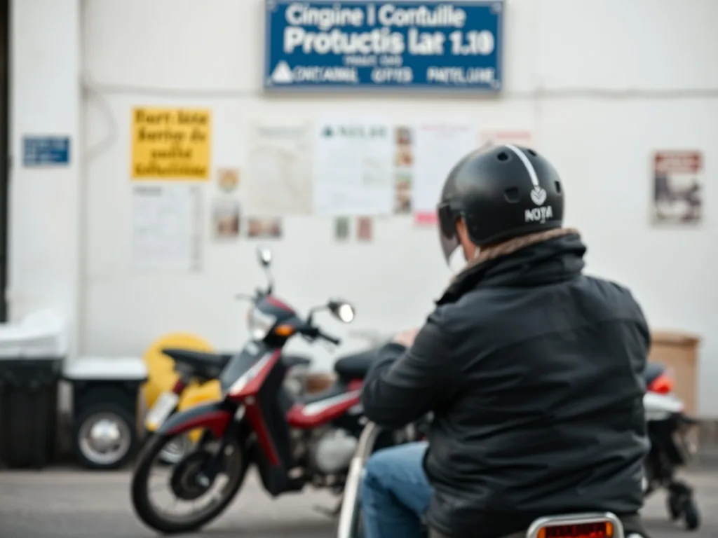 Écran de téléphone affichant une attestation de permis de conduire sécurisée avec un QR code, posé à côté d'une carte d'identité