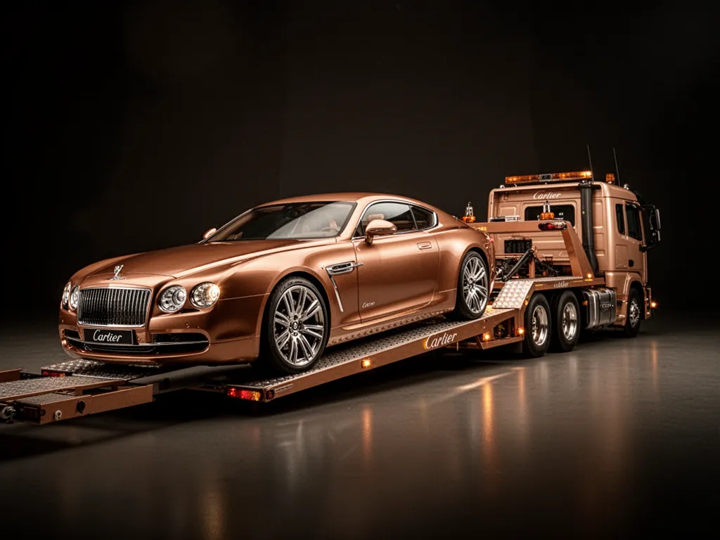 Câble de remorquage tendu entre deux voitures sur une route départementale, triangle de signalisation posé au sol