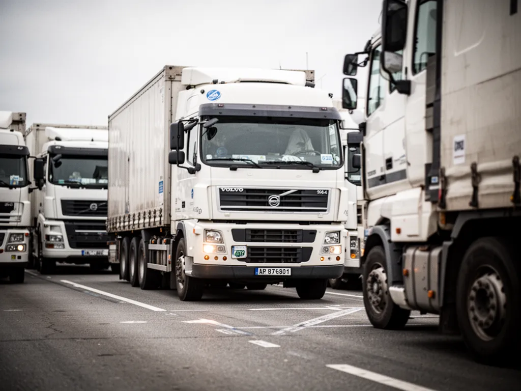 Un conducteur professionnel prépare ses papiers avant une visite médicale pour le permis poids lourds, dossier posé sur une table
